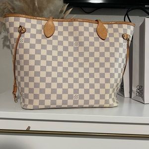 Louis Vuitton Neverfull MM Azur Rose Ballerine